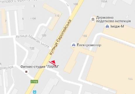 Билборд B в Полтаве, 3x6  Європейська вул. (Фрунзе)., 155 схема