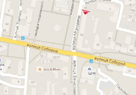 Билборд A в Ровно Адама Міцкевича вул. (вул. Дулібська (Гастелло))., 10, на фасаді, правий (VIP) схема