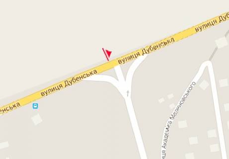 Билборд A в Ровно, 3x6  Дубенська вул. - Гашека Ярослава вул. схема