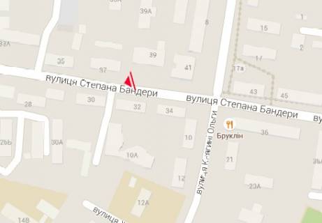 Билборд B в Ровно, 3x6  Бандери Степана вул., 41 - Княгині Ольги вул. схема