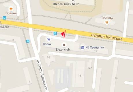 Призма A в Ровно Киевская ул. - Грушевского ул., м-н Эльдорадо - 13723 схема