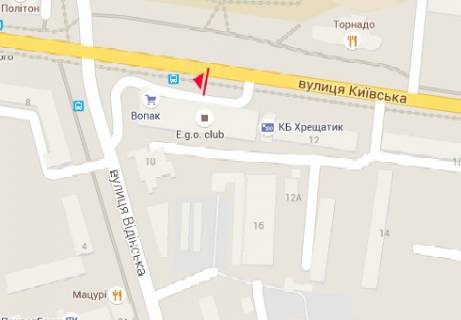 Призма A в Ровно Киевская ул. - Грушевского ул., м-н Эльдорадо - 30076 схема