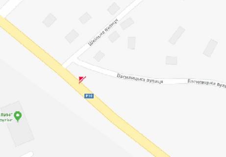 Билборд B в Черкассах, 3x6  Канівська вул. - Шкільна вул. схема