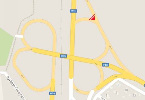 Billboard A in Cherkasy, 3x6  Lisova prosika st. - Zolotonis'ke sose scheme