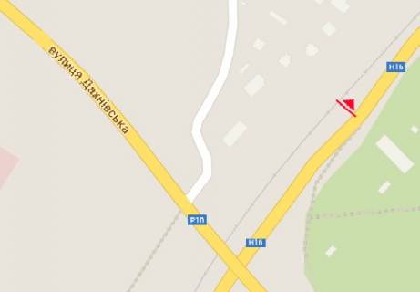 Билборд A в Черкассах, 3x6  Золотоніське шосе, перед мостом, до центру схема