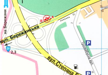 Billboard A in Ternopil, 3x6  Berezans'ka st. - Budnogo st., 4-j scheme