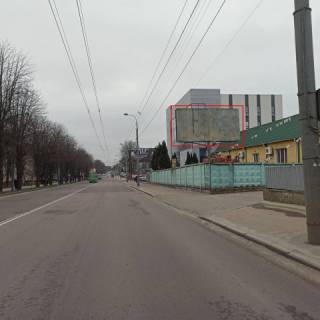 Билборд A в Ровно, 6x3  Грушевського (напроти будинку №3) фото 1