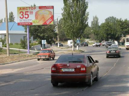 Билборд B в Бердянске, 6x3  Восточный пр. (въезд в Амстор) фото 1