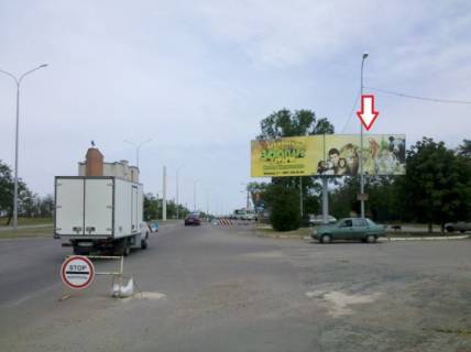 Билборд A в Бердянске, 6x3  Мелитопольское ш. пост ГАИ (въезд со стороны Запорожья) фото 1
