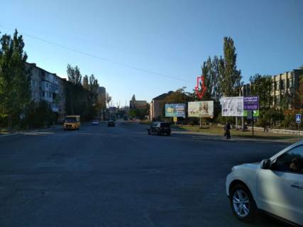 Билборд A в Бердянске, 6x3  Западный пр./Консульская ул. (ОШ №9 в центр) фото 1