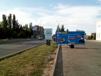 Билборд  в Бердянске двухсторонний прицеп (двусторонний прицеп) фото 1