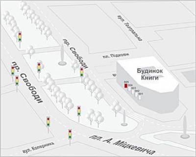 Ситилайт B в Львове, 0,7x1,0  Свободи прт. схема