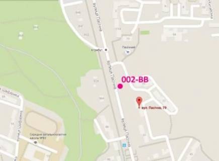 Билборд B в Львове, 3x6  вул. Пасічна, 79(Lv090) схема