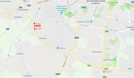 Билборд B на трассах Львовской области, 6x3  М-10 Західний обхід, біля Автохати в сторону ТЦ "King Cross" , верхній схема