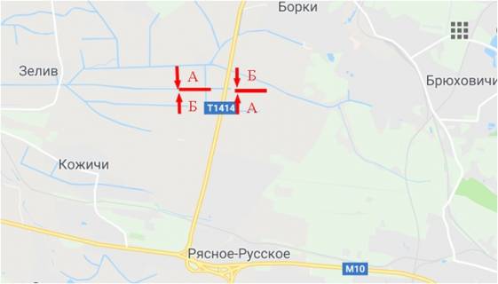 Билборд A в Львове Кільцева дорога в сторону с. Бірки, лівий схема