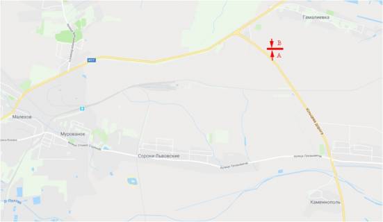 Билборд A на трассах Львовской области, 6x3  Траса М-06 Київ-Чоп, Об'їзна дорога з Києва перед Гамаліївкою, лівий схема