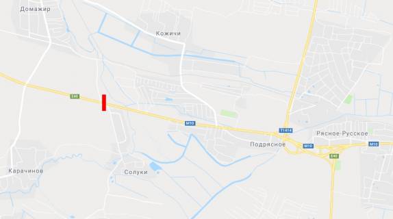 Нестандарт A в Солуках Траса Львів-Краківець, с. Солуки, в'їзд в місто Львів схема