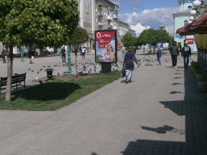 Ситилайт A в Сумах, 1,2х1,8  ул.Соборная/сквер Т.Г.Шевченко фото 1