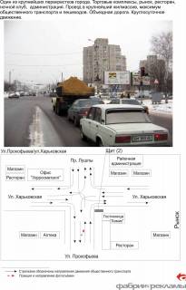 Билборд A в Сумах, 3х6  ул. Харьковская/ ул. Прокофьева, в центр фото 1