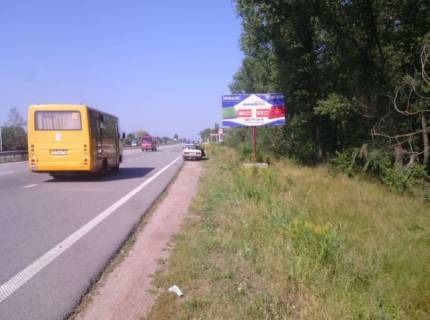 Билборд A в Глибочице, 6x3  Траса Київ-Житомир с.Глибочиця, напрямок з Києва на Житомир, ст.А фото 1