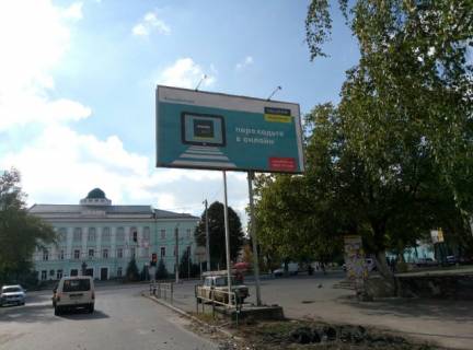 Билборд A в Житомире Житомир в. Велика Бердичівська 41. поряд Житомирський державний університет,інститут медсестринства, дитяча поліклініка,центр міста, ст. А фото 1