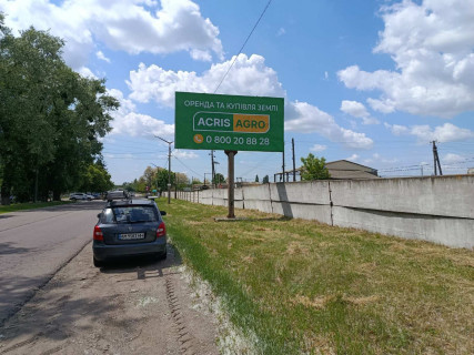 Білборд, Бігборд (Борд)  A у Брусилові, 6x3  вул. Костьольна 3, в'їзд в місто зі сторони Києва ст А Фото 1