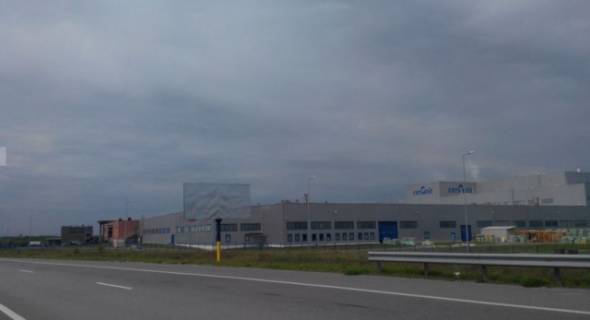 Billboard A in Zvyagel (Novograd-Volinsky), 6x3  Ob"izdna Zvagela. Bila zavodu Cersanit No 1.Pravoruc. Napramok z Zitomira na Rivne, st.A Photo 1