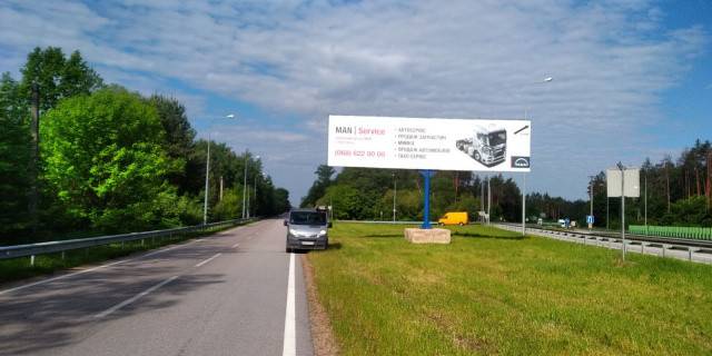 Билборд B в Коростышеве, 12x3  Траса Київ-Чоп. Розвилка біля Коростишева. Напрямок з Києва на Коростишів, Житомир ст.Б фото 1