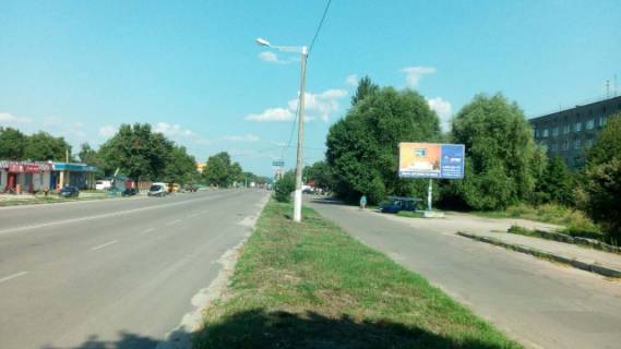 Билборд A в Коростышеве, 6x3  Коростишів в. Київська129,центральна вулиця, напрямок з Житомира на Київ, ст А фото 1