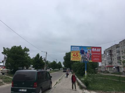 Билборд A в Коростышеве, 6x3  Коростишів в. Київська 103, центральна вулиця, напрямок з Житомира на Київ, напроти с/м "ФУРШЕТ", ст А фото 1