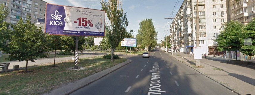 Билборд B в Николаеве, 6*3  Центральний просп. (Леніна просп.) - Шосейна вул. (Фрунзе) (в бік центра міста ) фото 1
