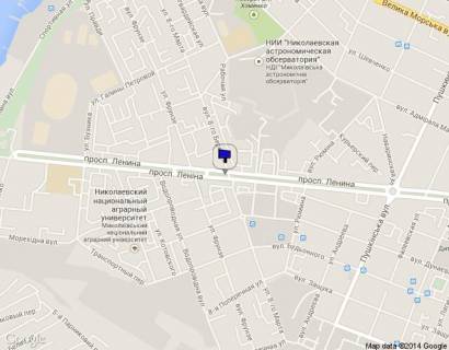 Призматрон, Призма A у Миколаєві, 3*6  Центральний просп. (Леніна просп.) - Гліба Бабіча вул. (8 Березня) - 156072 схема