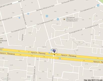 Prismatron, Prism A in Mykolaiv av. Central'nij - st. Dzerzins'kogo - 440029 scheme