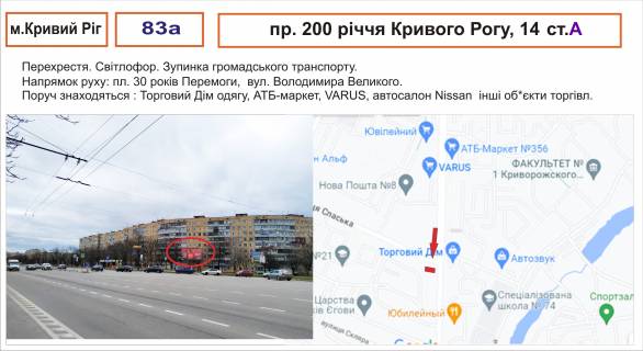 Билборд A в Кривом Роге пр. 200 річчя Кривого Рога ,14 фото 1