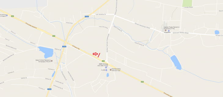 Білборд, Бігборд (Борд)  B у Сокільниках, 3х12  Обїздна М-10, Західний обхід м. Львів, біля гот. Панська Гора в сторону ТРЦ King Cross Leopolis схема