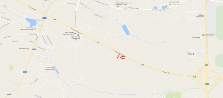 Білборд, Бігборд (Борд)  B у Сокільниках, 3x6  М-10 Західний обхід м. Львова схема