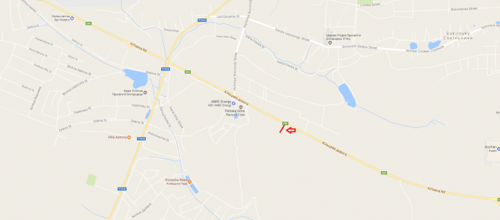 Билборд B в Сокольниках, 3x6  М-10 Західний обхід м. Львова схема