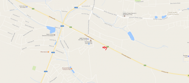 Билборд A в Сокольниках, 3x6  М-10 Західний обхід м. Львова схема