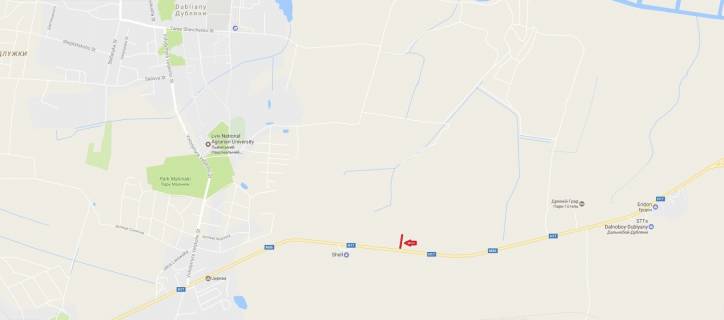 Билборд A в трасах Львова, 3x6  Н-17 Під'їзд до м.Львів схема