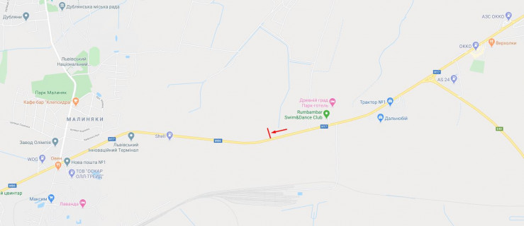 Білборд, Бігборд (Борд)  B у трасах Львіва, 3x6  Н-17 Під'їзд до м.Львів схема