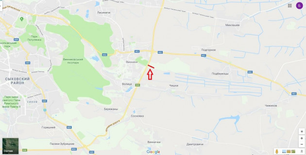 Билборд A в Винниках, 3x6  М-06 Київ-Чоп схема
