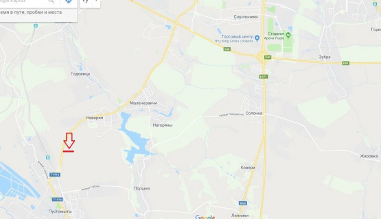 Білборд, Бігборд (Борд)  B на трасах Львівської області, 3x6  Т-14-16 Львів-Пустомити-Меденичі схема