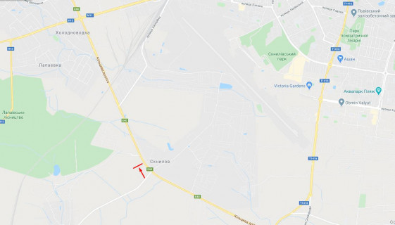 Билборд B на трассах Львовской области, 3x6  М-10 Західний обхід м. Львова схема