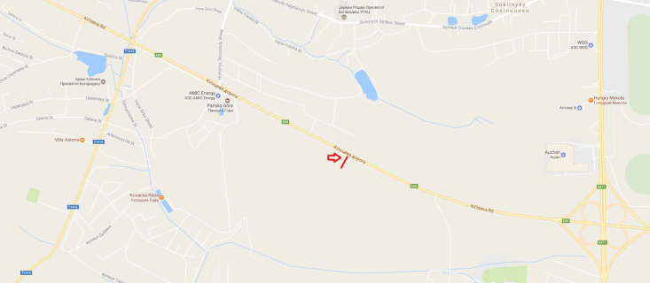 Билборд A в Сокольниках, 3x6  М-10 Західний обхід м. Львова схема