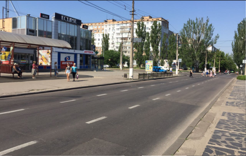 Брандмауэр B в Николаеве Центральний просп. (Леніна просп.), 259 - 6-та Слобідська вул (Комсомольська) / остановка фото 1