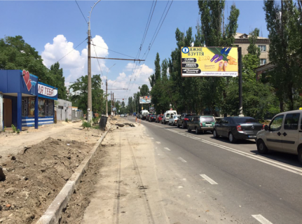 Facade Banners A in Mykolaiv ul Karpenko, 37 - St.Krylova - 2KP - 100 metrov v storonu ATB i St.Beloj (storona A) Photo 1