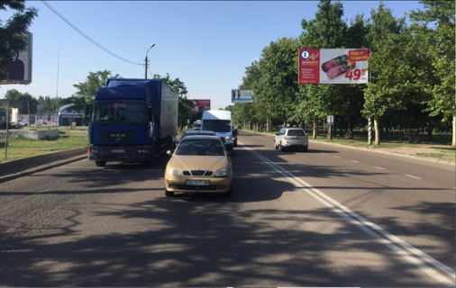 Facade Banners A in Mykolaiv av. Bogoavlenskij, 21 - St.Stroitelej (Avtovokzal) (storona A) Photo 1