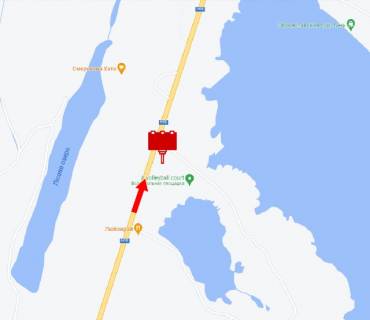 Билборд A в Переяслав (Переяслав-Хмельницкий) кільцева дорога, поруч готель "Любокрай" схема