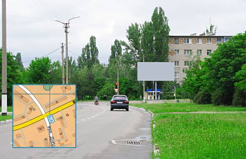Билборд A в Горишние Плавни (Комсомольск), 3x6  перехрестя просп. Героїв Дніпра та вул. Добровольського фото 1