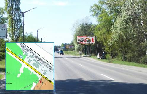 Билборд A в Горишние Плавни (Комсомольск) вул. Строна (Район бази ВРП, дорога на Кременчук через трик. Фабрику) фото 1
